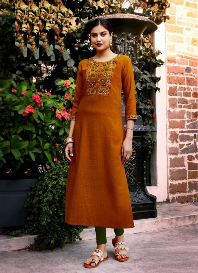 Parrot Vol 10 By Aaradhna Embroidery Kurti Catalog